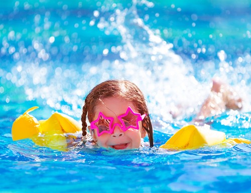 À la piscine