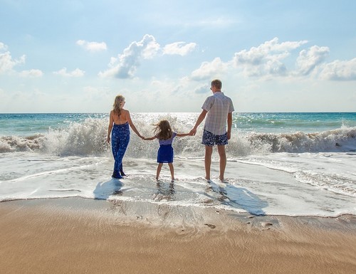 A la plage avec les enfants