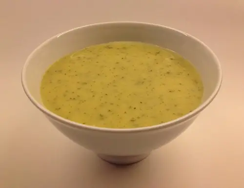 Crème de courgettes