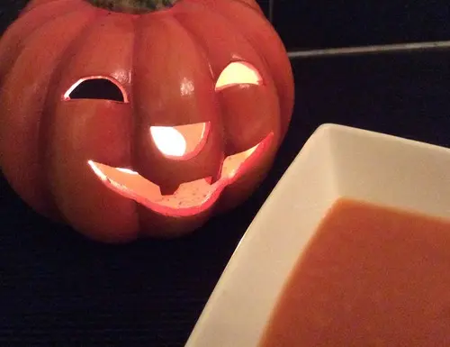 Potage potiron-tomates