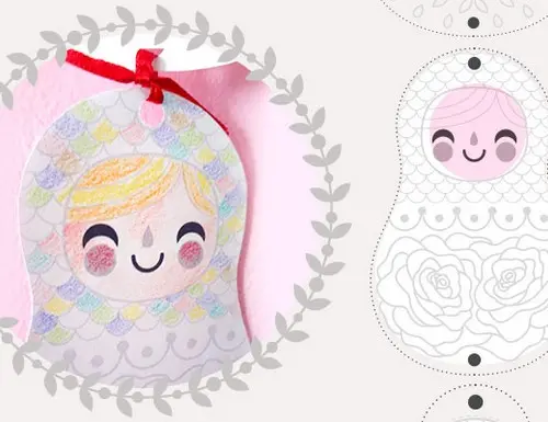 Une guirlande « Matriochkas » à imprimer