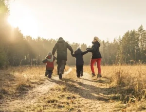 Balade hivernale avec les enfants…
